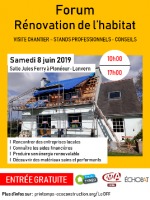 Affiche Forum rénovation habitat 8/06/2019