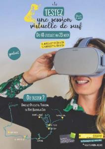 Affiche vidéo Surf immersion, QCD, Pays Bigouden Sud, juillet 2019