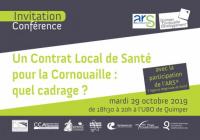 Invitation Conférence "Un Contrat Local de Santé pour la Cornouaille" 29 octobre 2019