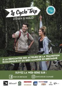 Affiche Cyclo'Trip d'Evan de Bretagne et Maud la Baroudeuse culinaire, juin 2019