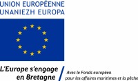 Logo L'Europe s'engage en Bretagne / avec le Fonds européen pour les affaires maritimes et la pêche