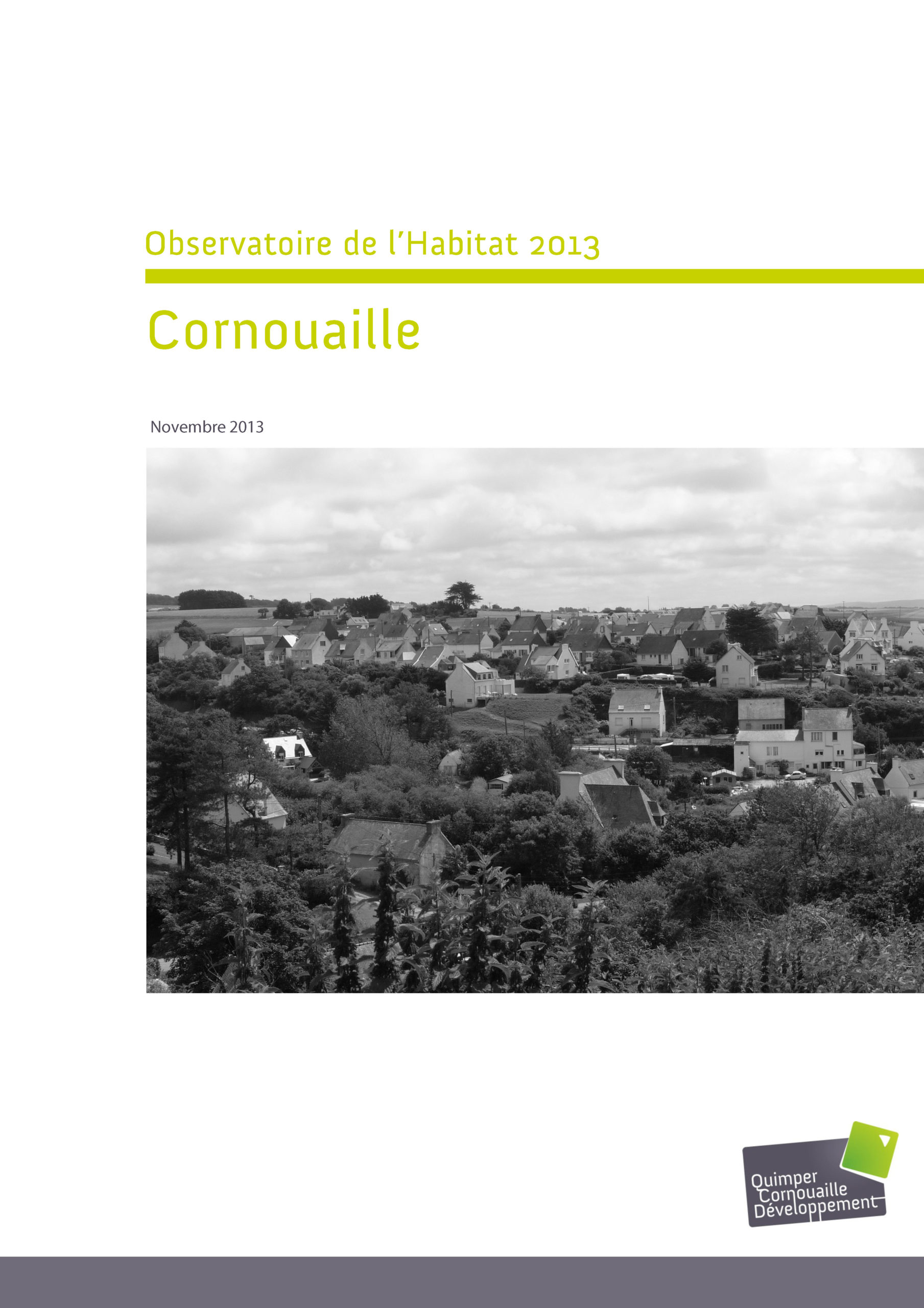 Observatoire de l'habitat 2013 Cornouaille (et fiches par EPCI)