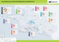 Carte des Zones d'Activités Economiques de Cornouaille - QUIMPER CORNOUAILLE DEVELOPPEMENT & CCI QUIMPER CORNOUAILLE (décembre 2016)