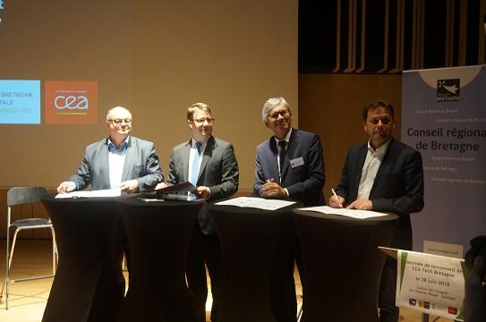 CEA Tech Quimper, signature convention,28/06/2018