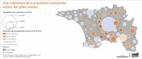 Carte population, Observatoire socio-démographique de la Cornouaille 2018, QCD 2019