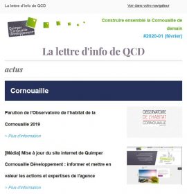 Couverture lettre d'info #1 de QCD