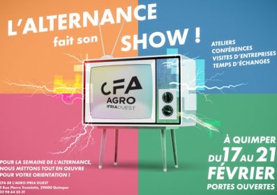 Affiche portes ouvertes de l'IFRIA Ouest, CFA de l'agro, semaine de l'alternance (janvier 2020)