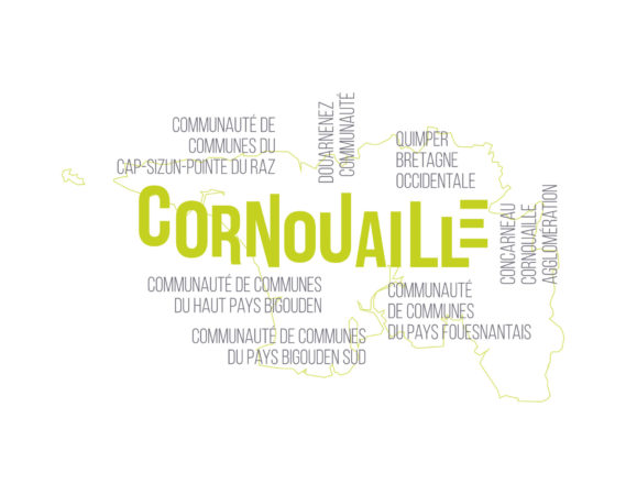 Carte Cornouaille graphique (roll up)