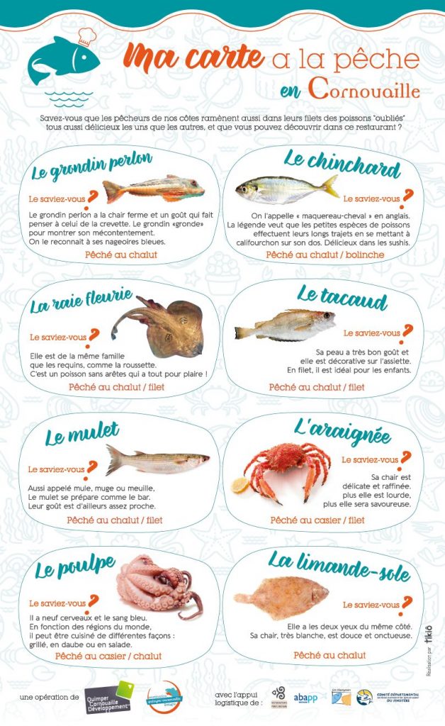 ma carte a la pêche, destination Quimper >Cornouaille