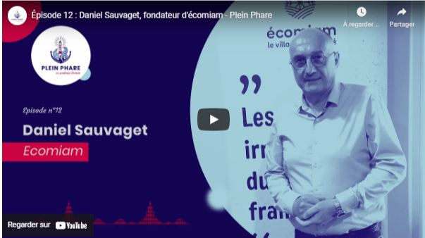 Daniel Sauvaget, fondateur d’Ecomiam,, talent de Quimper Cornouaille. Réalisé en partenariat avec Quimper Cornouaille nourrit votre inspiration, avril 2021