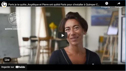 Vidéo Pierre et Angélique ont quitté Paris pour s'installer à Quimper Cornouaille. avec Paris je te quitte