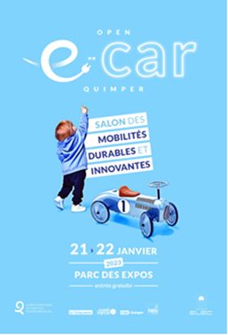 Open E-CAR - salon des mobilités durables et innovantes organisé en amont de l’open de tennis de Quimper Bretagne Occidentale, 20 janvier 2023