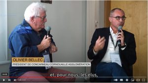Ollivier Belelc, président de Concarneau Cornouaille Agglomération dans la vidéo de l'événement Quimper Cornouaille. Attractivité et transitions