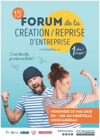 Forum création reprise d'entreprises de Concarneau Cornouaille Agglomération (23/5/2025, Cinéville de Concarneau)