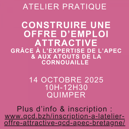 Atelier MET Construire une offre d'emploi attractive