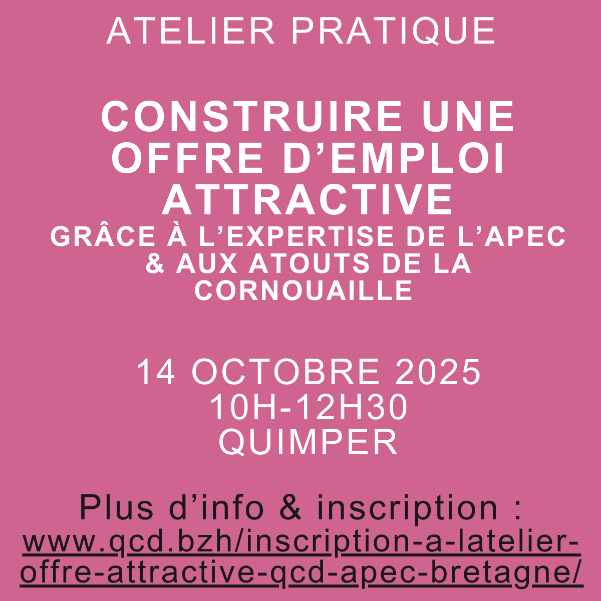 Atelier MET Construire une offre d'emploi attractive