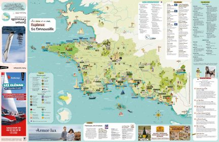 Carte de la Destination touristique Quimper Cornouaille 2026 - recto