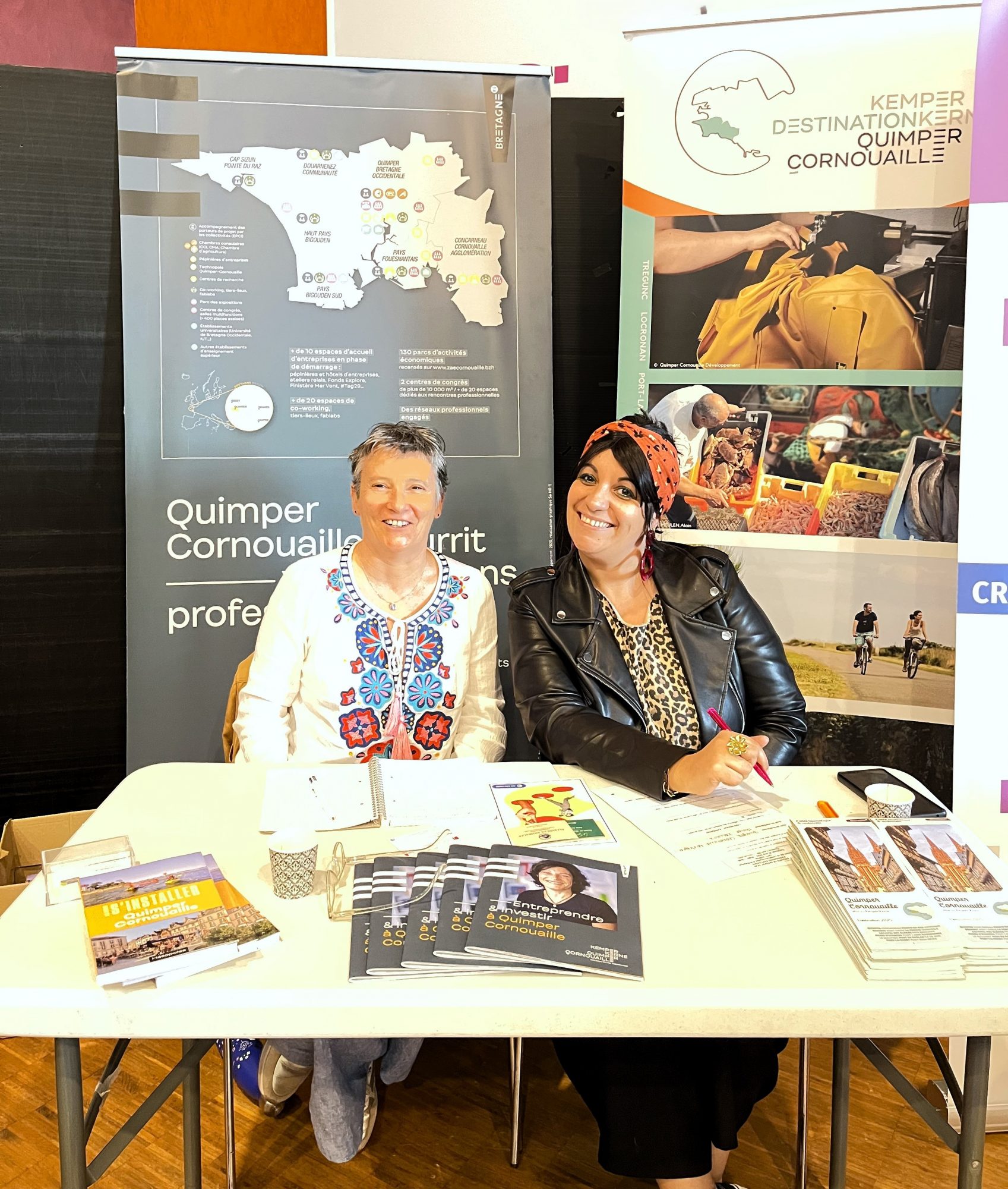 Stand QCD au forum création-reprise d'entreprises de Concarneau Cornouaille Agglomération (22/5/2026)